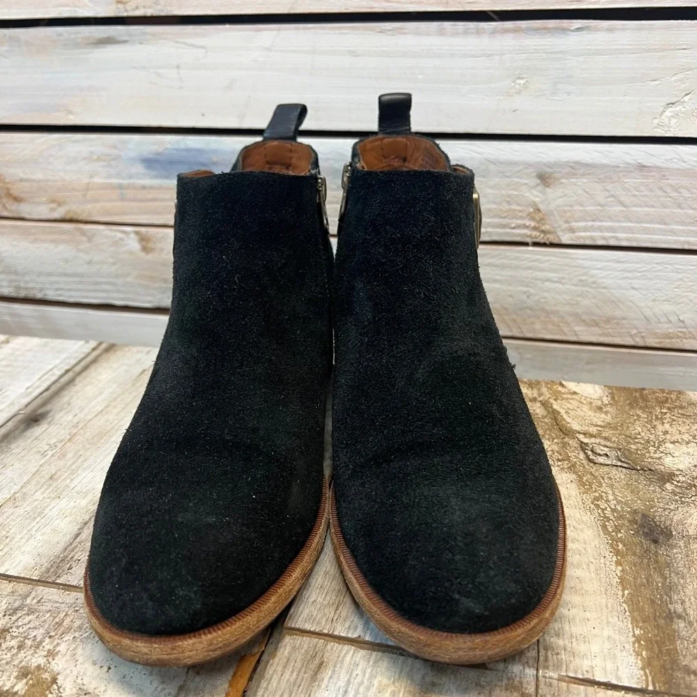 Kork-Ease Black Suede Leather‎ Mesa Ankle Bootie K54200 Size 7.5